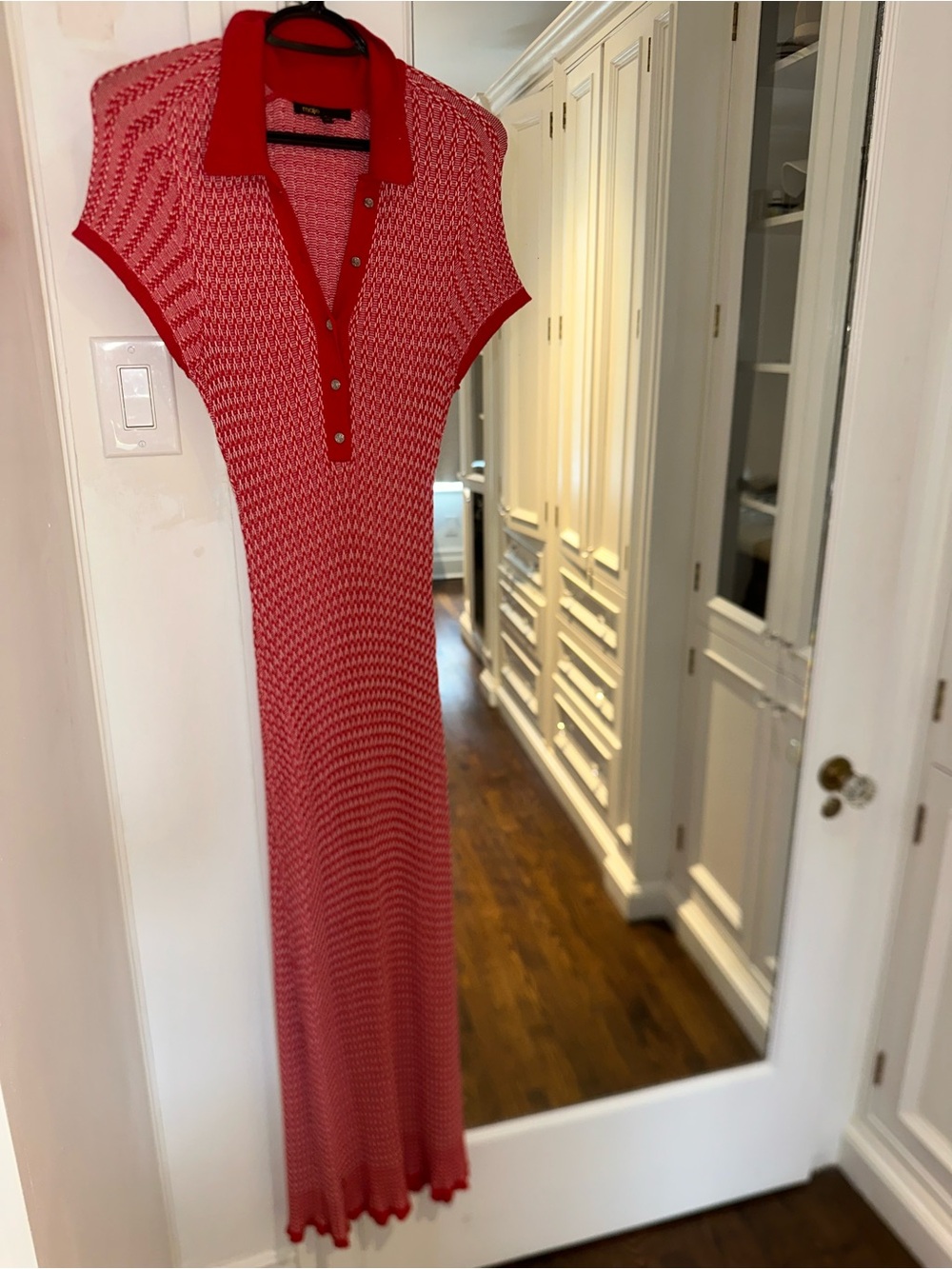 Maje red maxi dress